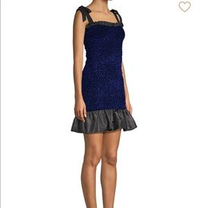 Petersyn Olsen Smocked Ruffle Hem Dress S